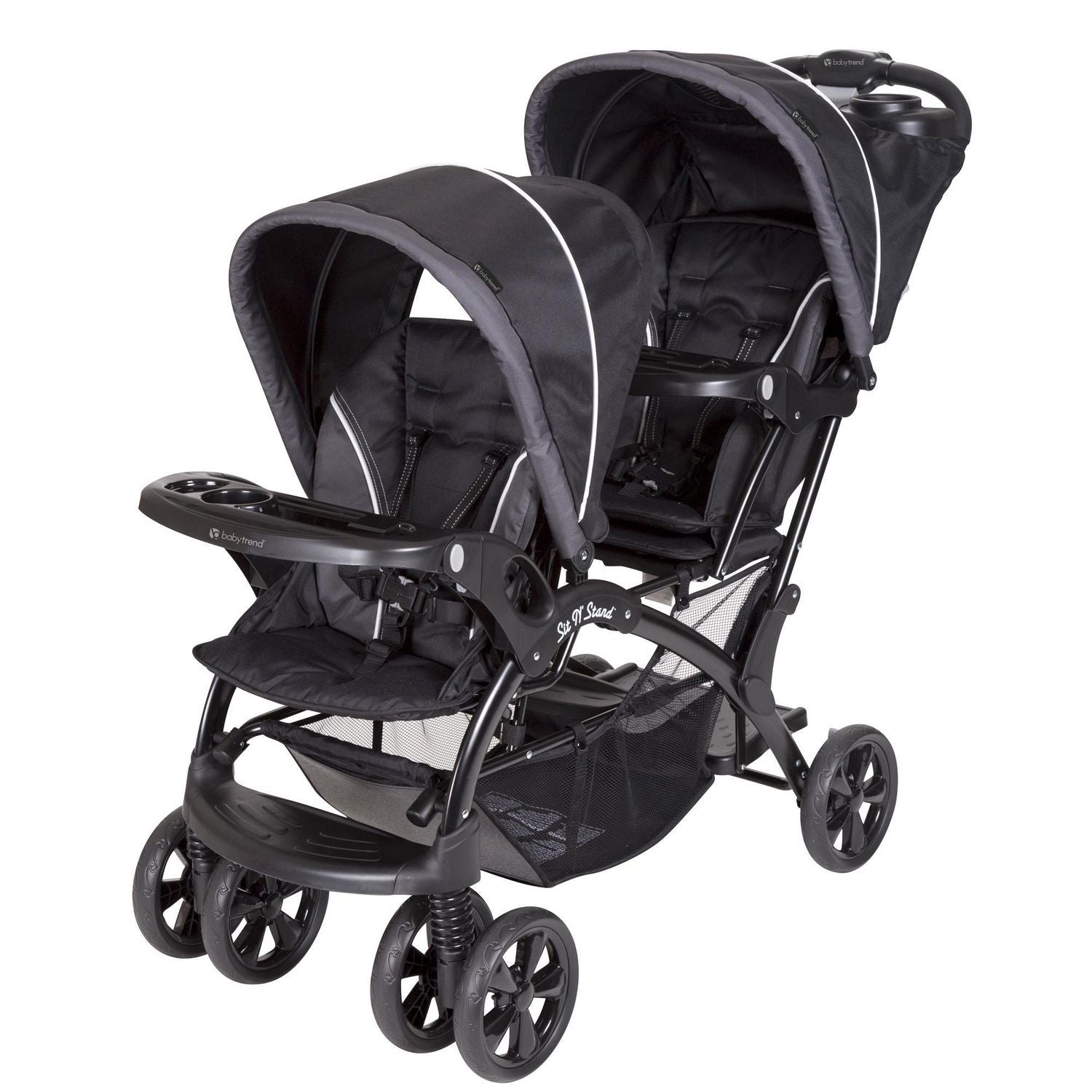 Baby Trend Sit N' Stand® Double Stroller Onyx – Bambino Furniture