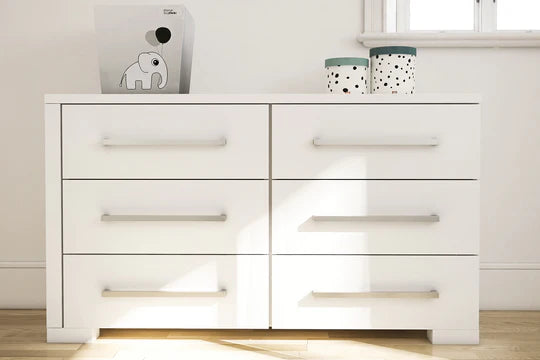 The Malta 6 Drawer Dresser | White