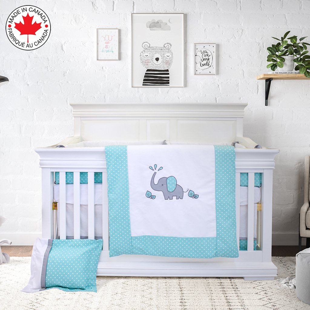 Pieces Baby Bedding Set Nursery Crib Set Including Skirt