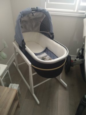 Uppababy Bassinet Stand Natural Black Uppababy Bassinet Stand