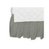 Crib Skirt | White + Grey