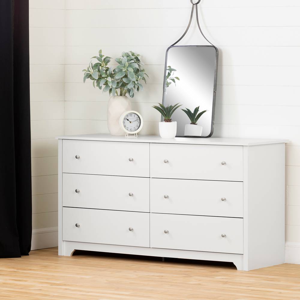 white childs dresser Xavier 6-Drawer Dresser