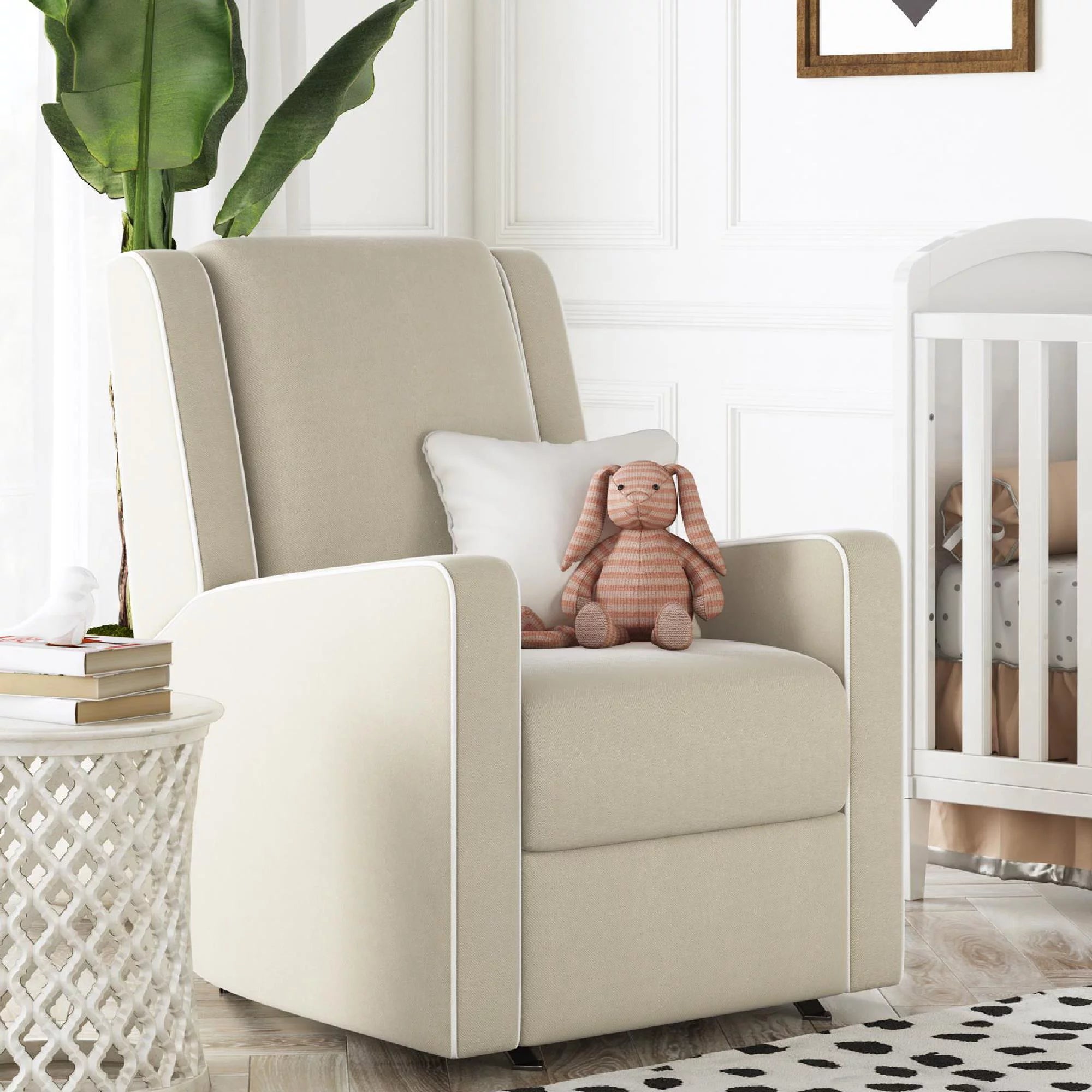 Bernard Rocker Recliner Beige Bambino Furniture