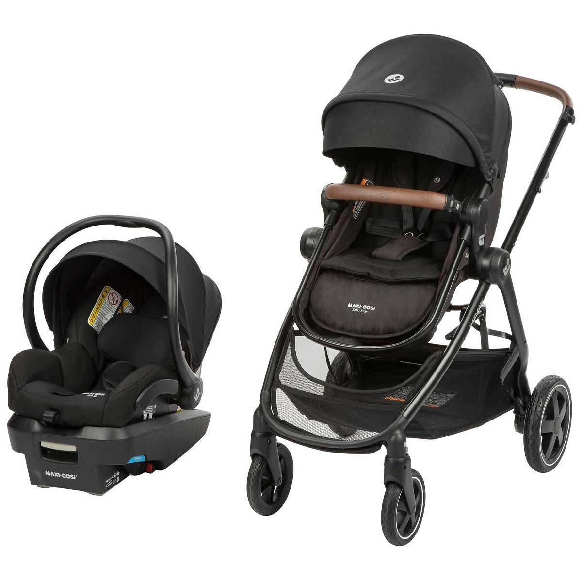 Maxi Cosi Zelia Max 5-in-1 Modular Travel System | Basalt Black