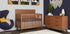 Walnut 5-in-1 Convertible Crib with Dresser