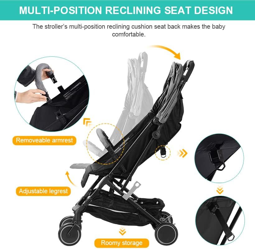 trifold travel stroller The Easy Compact Travel Stroller – Bambino Furniture