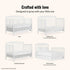Gwen 4-in-1 Convertible Crib | White