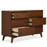 Venice 6-Drawer Double Dresser | Walnut