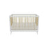 Alder Modern Baby Crib 3-in-1 | White & Natural Wood Slat Crib