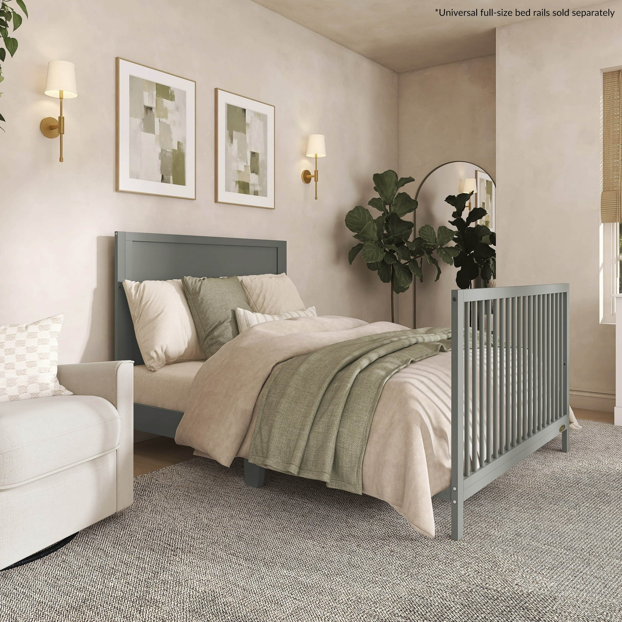 Celeste Convertible Crib | Grey