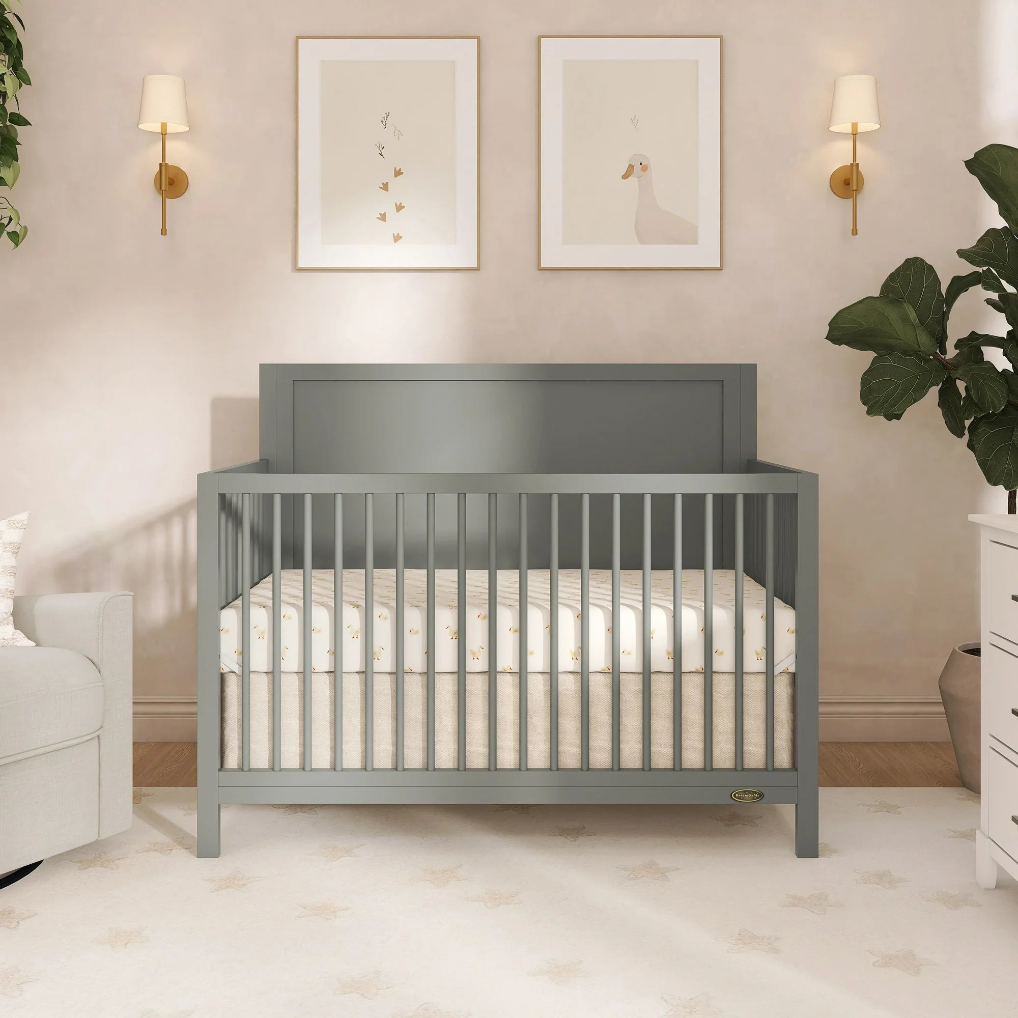 Celeste Convertible Crib | Grey