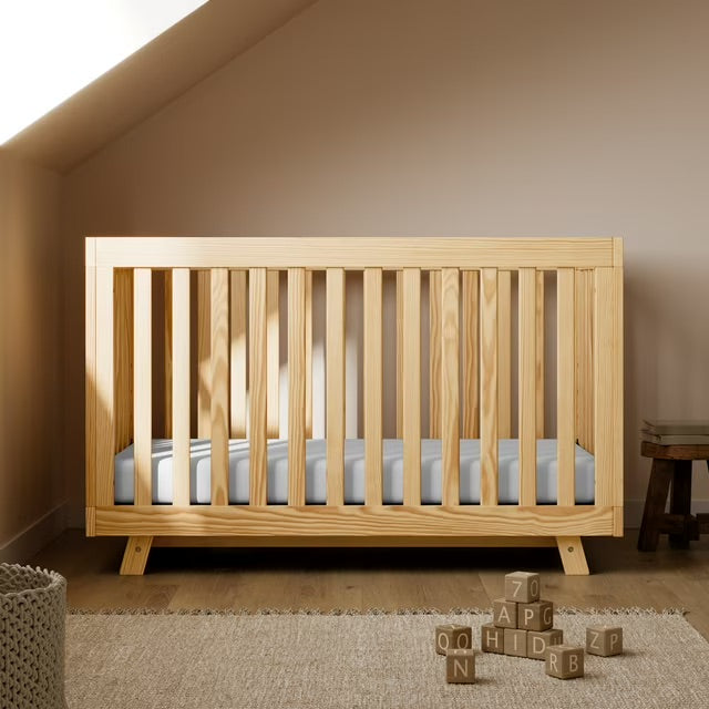 Lucian Collection | Natural Crib & 6-Drawer Dresser Set