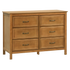 The Lea Walnut 6 Dresser