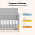 Celeste Convertible Crib | Light Grey