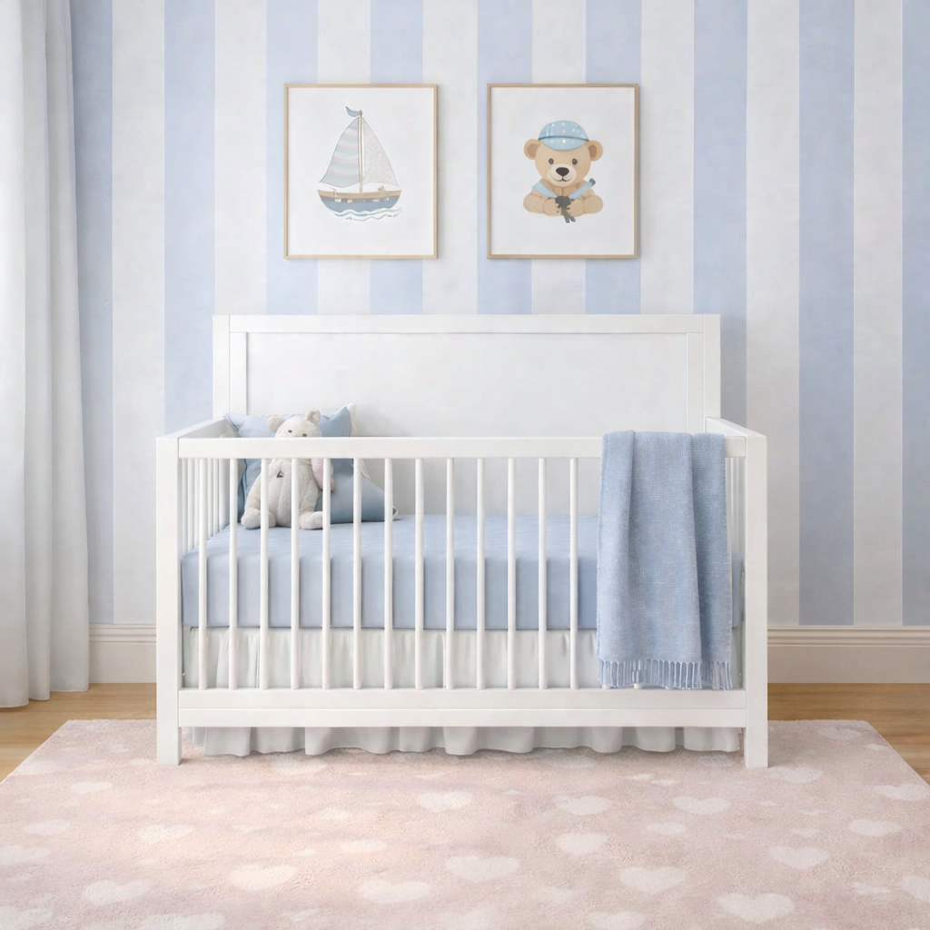 Celeste Convertible Crib | White