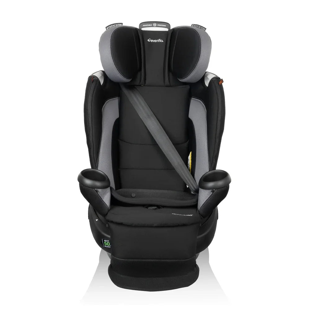 Evenflo Revolve360 Extend Rotational All-In-One Convertible Car Seat With Quick Clean Cover Revere Gray