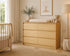 Lucian Collection | Natural Crib & 6-Drawer Dresser Set