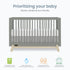 Lucien 5-in-1 Convertible Crib | Alpine Sage