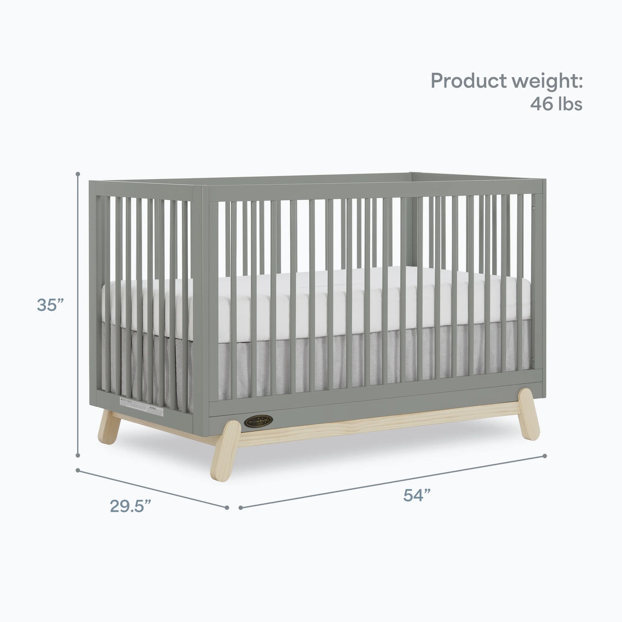 Lucien 5-in-1 Convertible Crib | Alpine Sage