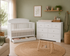 Nico Collection Convertible 4-in-1 Crib and Dresser | White
