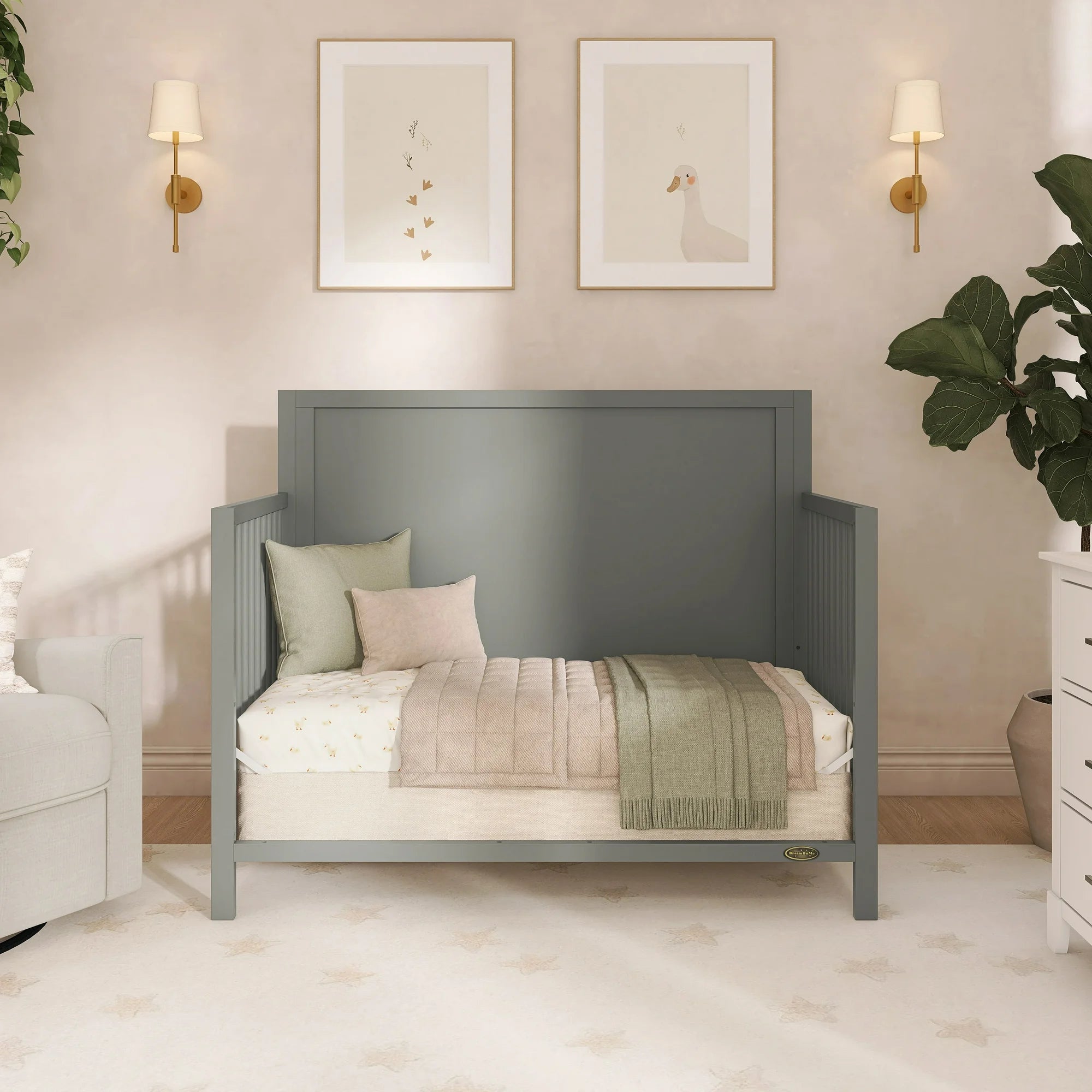 Celeste Convertible Crib | Grey