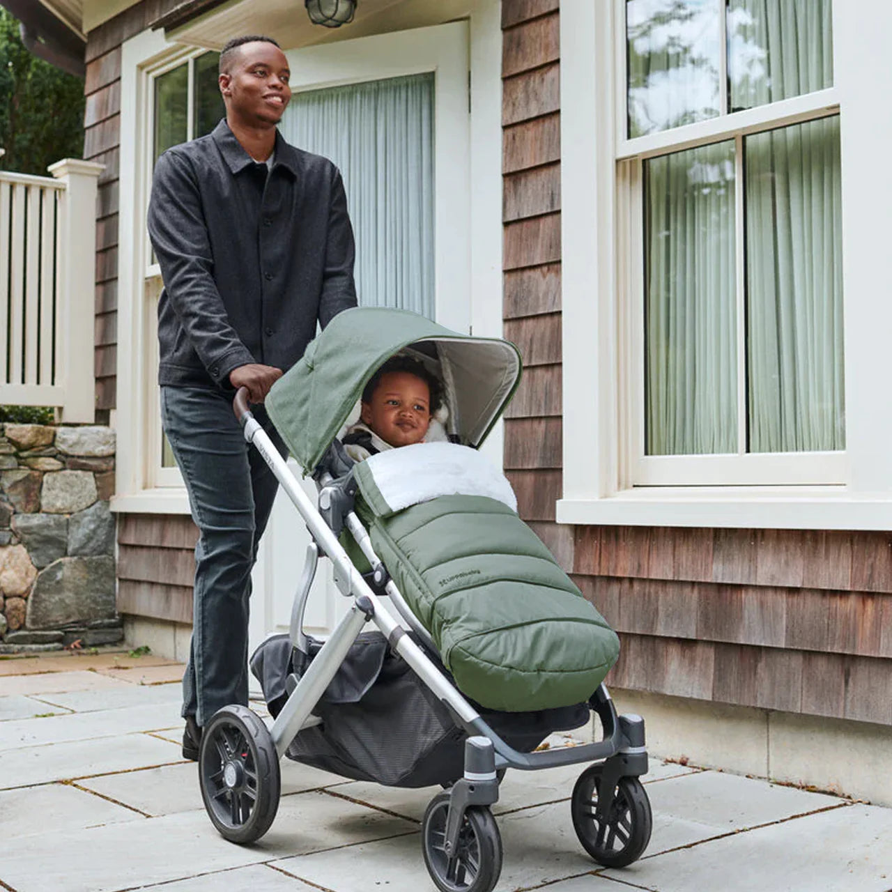 UPPABABY Cozy Ganoosh Emmett Green Melange Bambino Furniture
