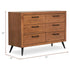 Walnut 5-in-1 Convertible Crib with Dresser