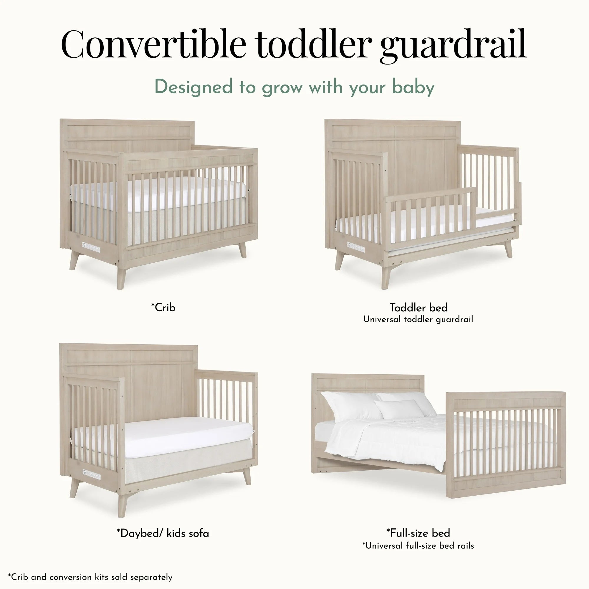 Avignon 4-in-1 Convertible Crib | Sando