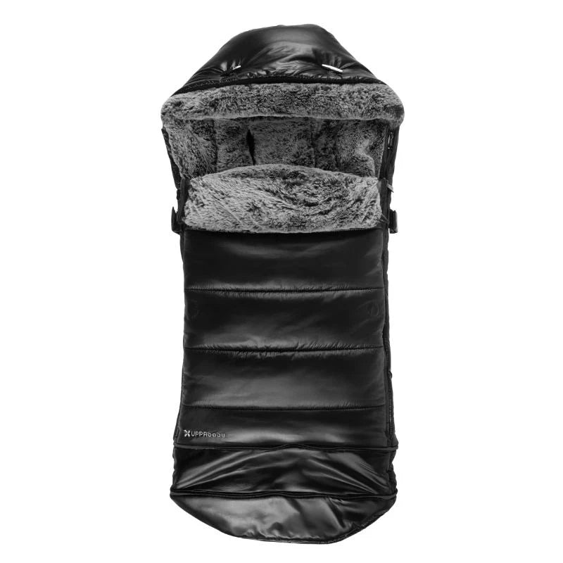 UPPAbaby Cozy Ganoosh Luxe Lyla Onyx Nylon on stroller view
