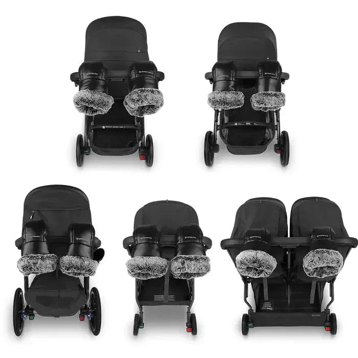 UPPAbaby CozyHandmuffs Luxe Lyla Onyx Nylon front view