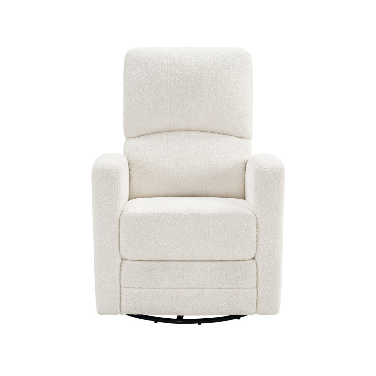 Coco Teddy Fabric Swivel Glider Recliner Chair