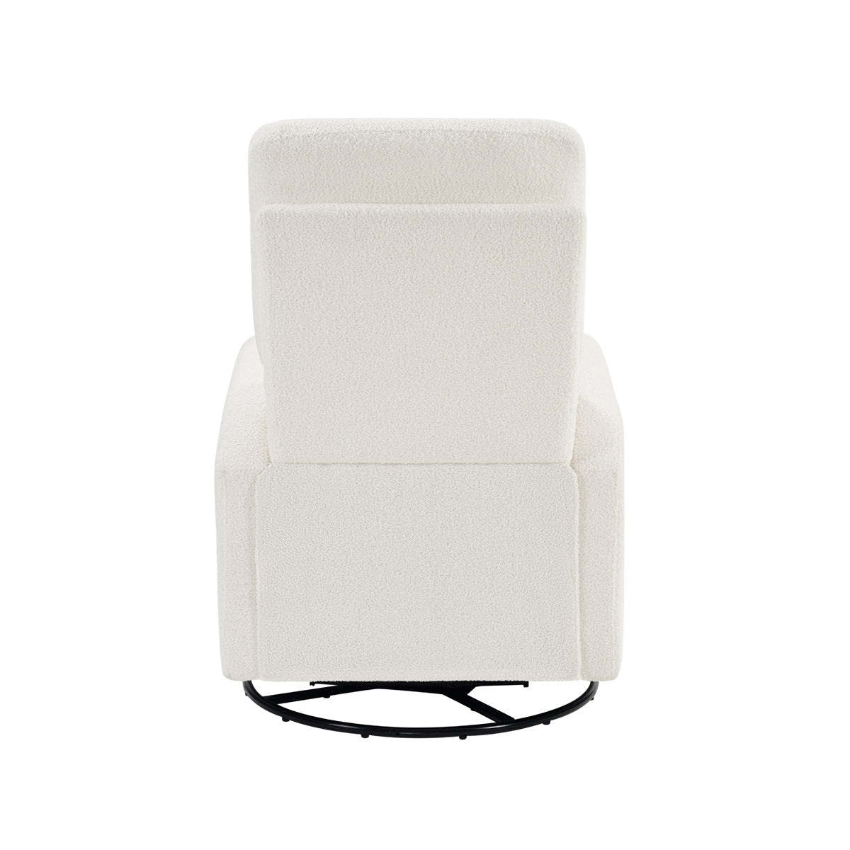 Coco Teddy Fabric Swivel Glider Recliner Chair