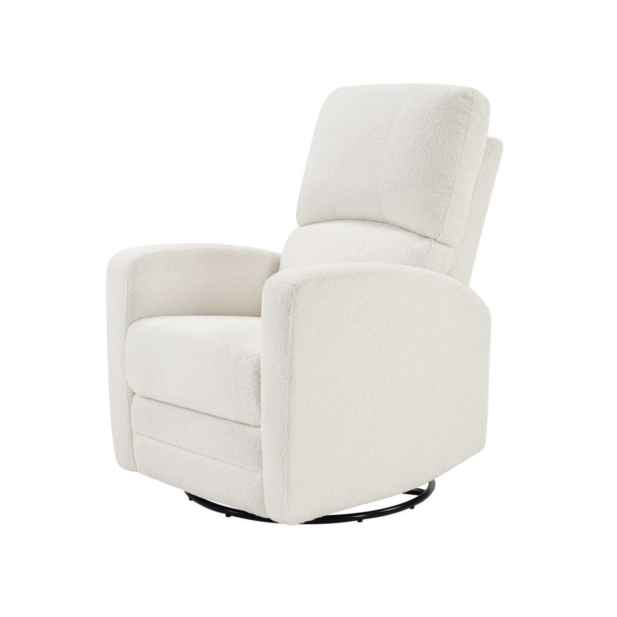 Coco Teddy Fabric Swivel Glider Recliner Chair