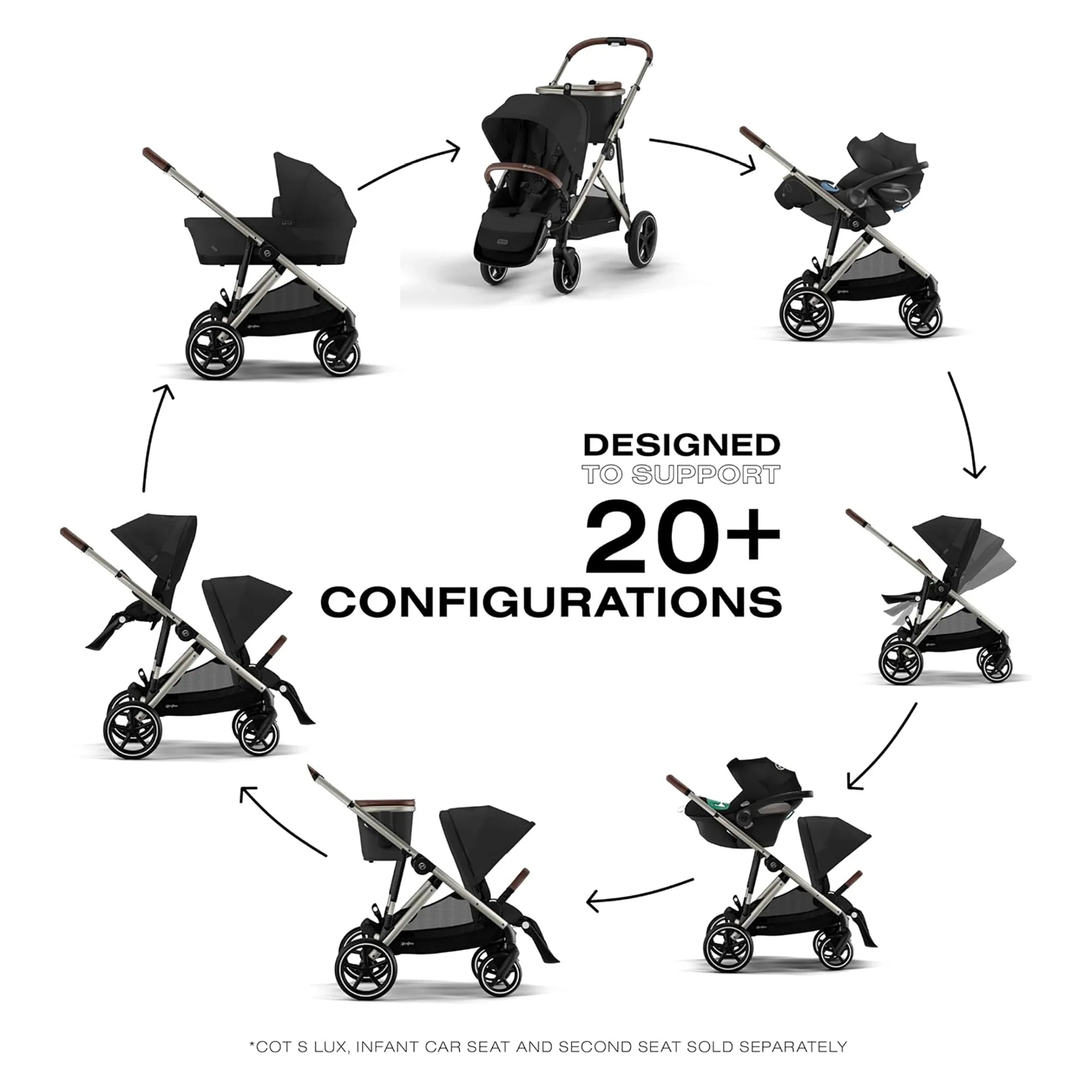 CYBEX Gazelle S + Cloud G Comfort Extend Travel System