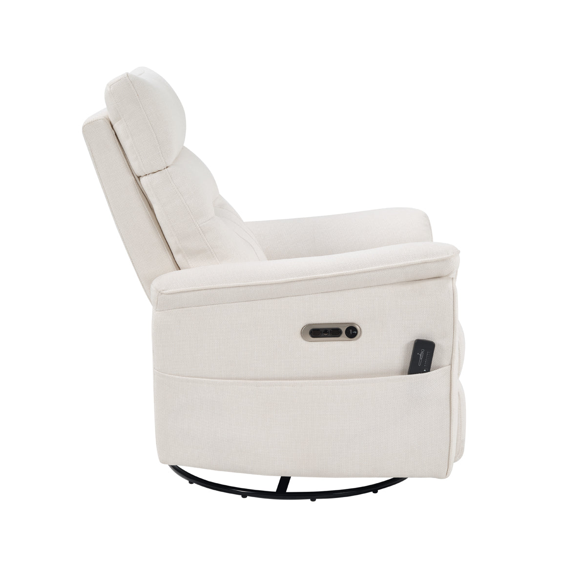 Harley Power Massage Swivel Glider Recliner Chair