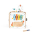 Janod Pure Large Multi-Activity Cube | Wooden Activity Cube for Toddlers