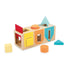 Janod Sensory Geometric Shape Box | Wooden Shape Sorter Toy