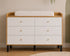 Karlie Collection Crib & Dresser Set | Modern Nursery Furniture Natural