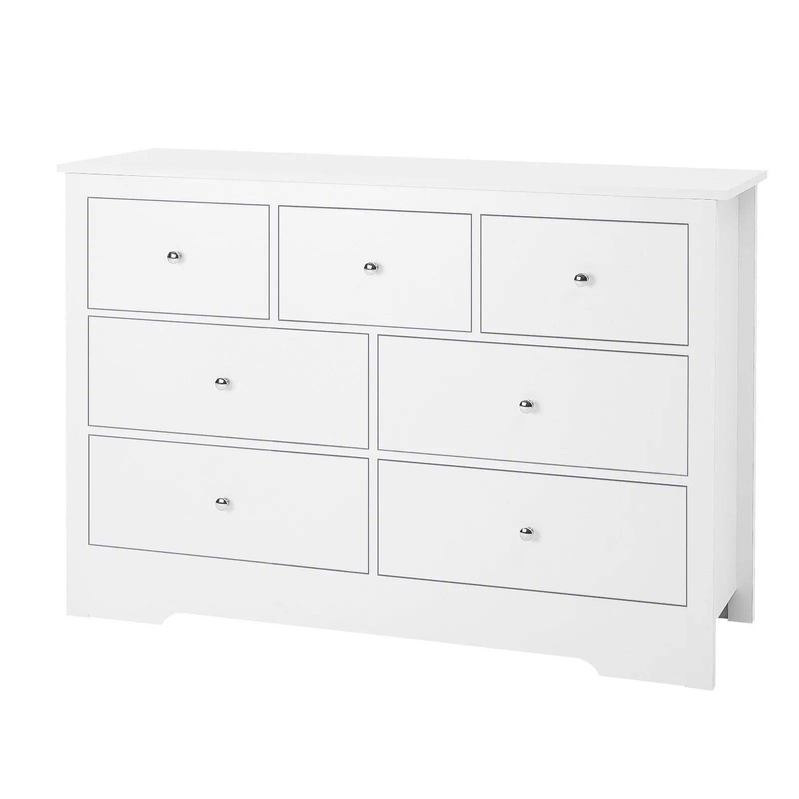 Nico Collection Convertible 4-in-1 Crib and Dresser | White