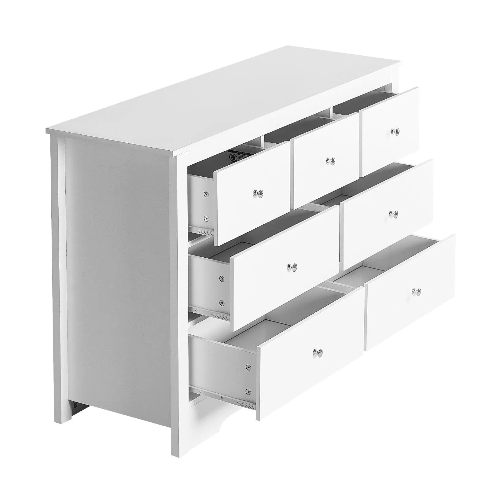 Nico Collection Convertible 4-in-1 Crib and Dresser | White