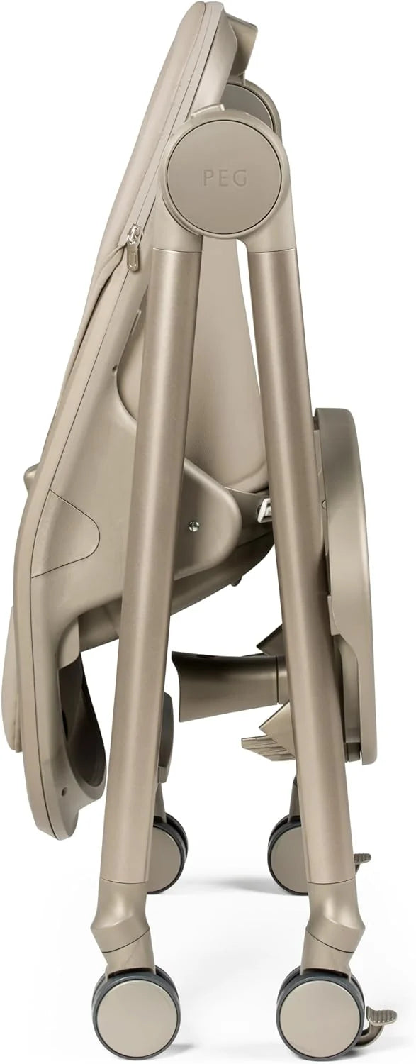 Peg Perego Living High Chair & Recliner | Adjustable & Foldable | Made in Italy | Space Sand