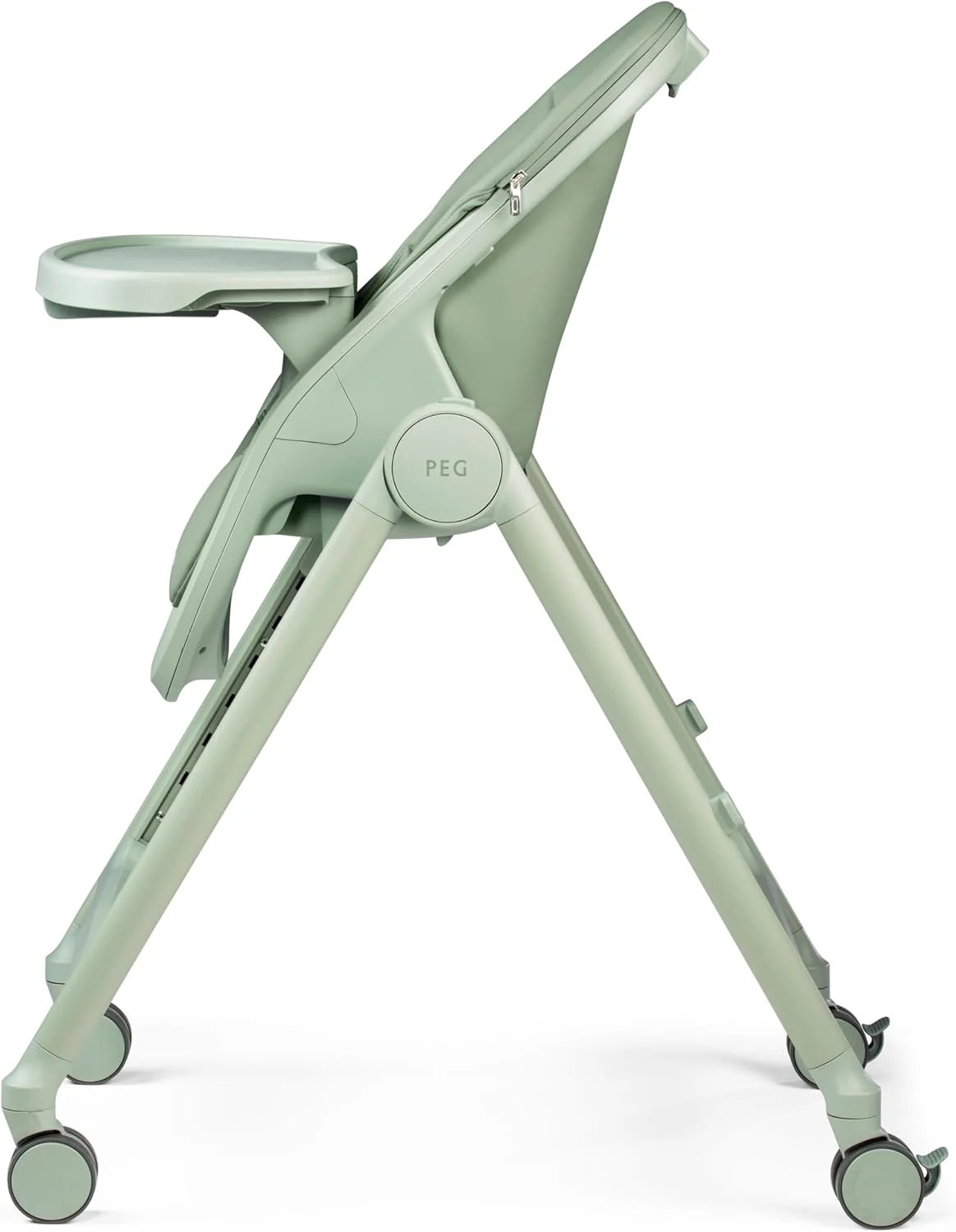 Peg Perego Living High Chair & Recliner | Adjustable & Foldable | Made in Italy | Sage