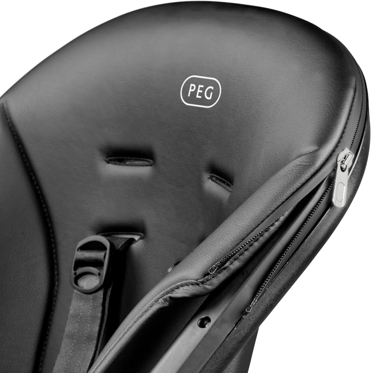 Peg Perego Living High Chair & Recliner | Adjustable & Foldable | Made in Italy | True Black
