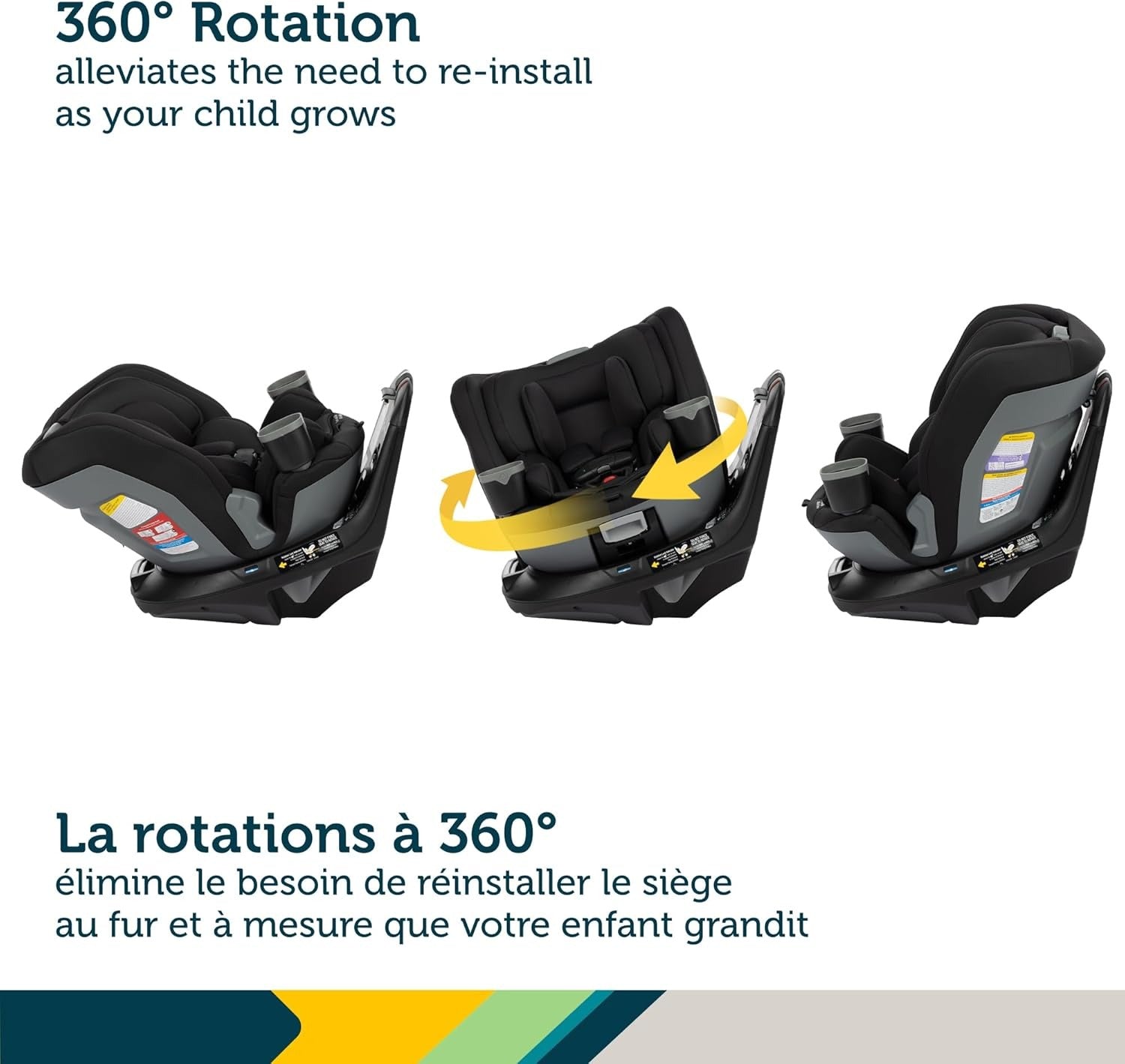 Safety 1st Turn and Go 360° DLX Rotating All-in-One Convertible Car Seat | Hexagon Horizon