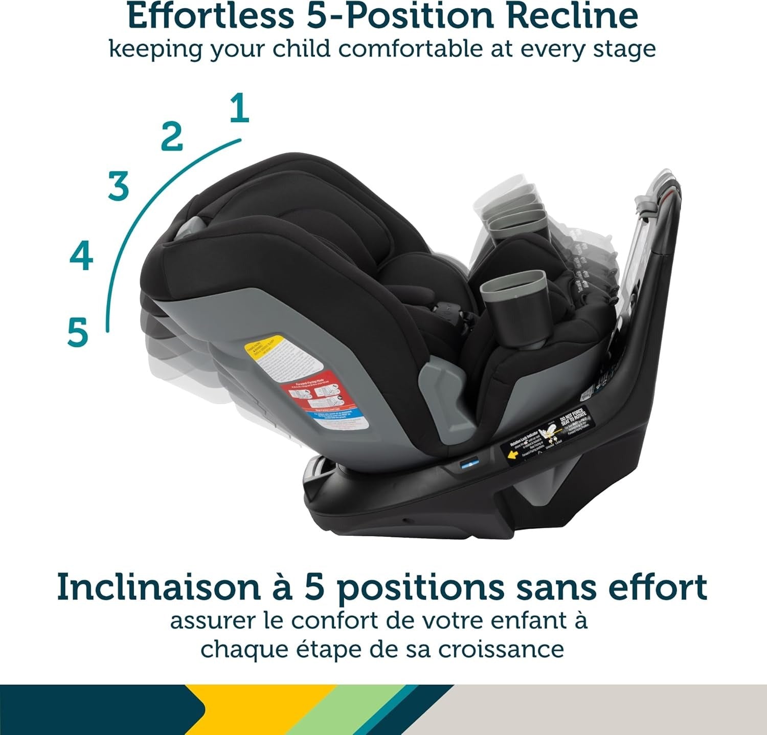 Safety 1st Turn and Go 360° DLX Rotating All-in-One Convertible Car Seat | Hexagon Horizon