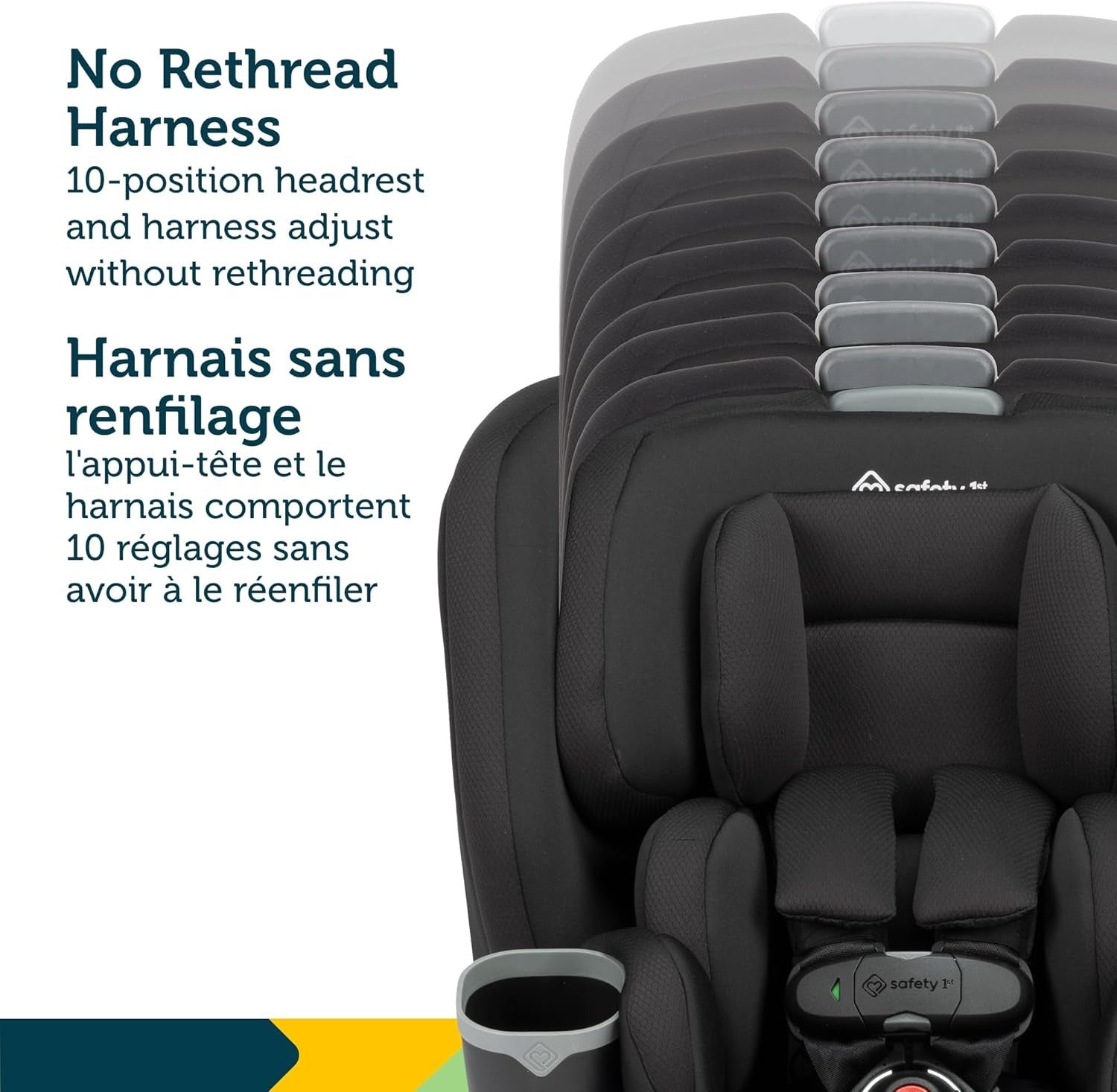 Safety 1st Turn and Go 360° DLX Rotating All-in-One Convertible Car Seat | Hexagon Horizon