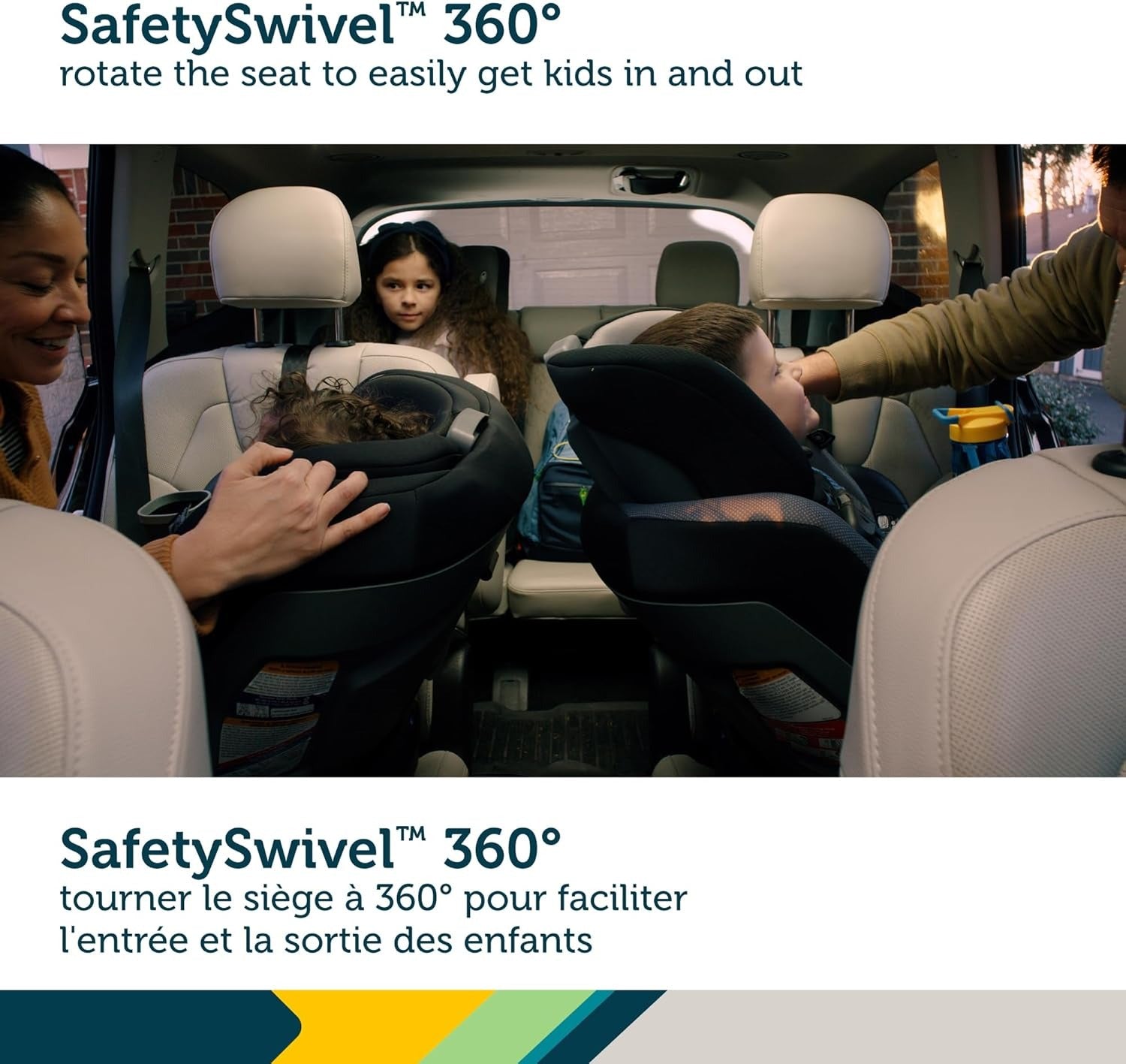 Safety 1st Turn and Go 360° DLX Rotating All-in-One Convertible Car Seat | Hexagon Horizon