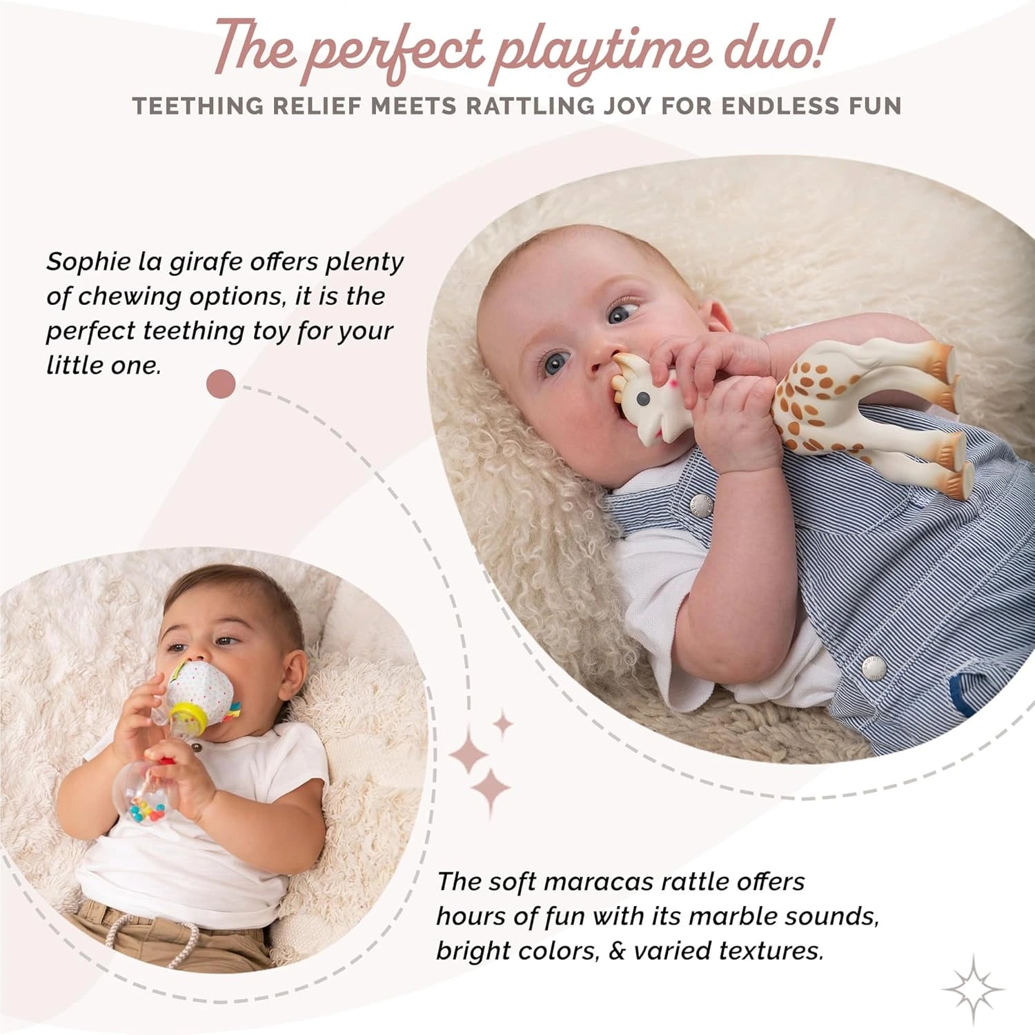 Sophie la Girafe Gift Set with Soft Maracas Rattle
