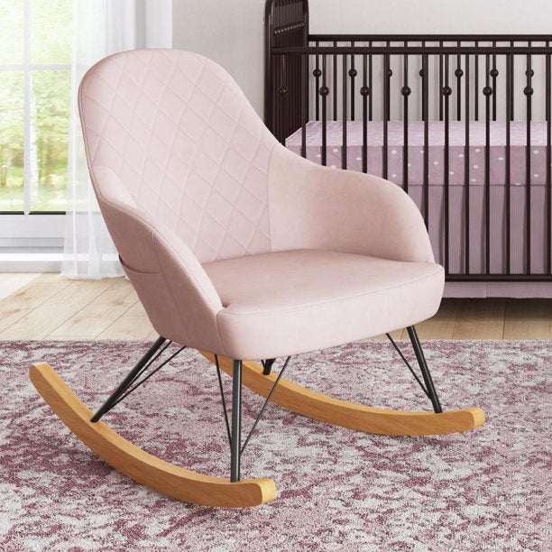 Amalie Rocker Chair | Pink