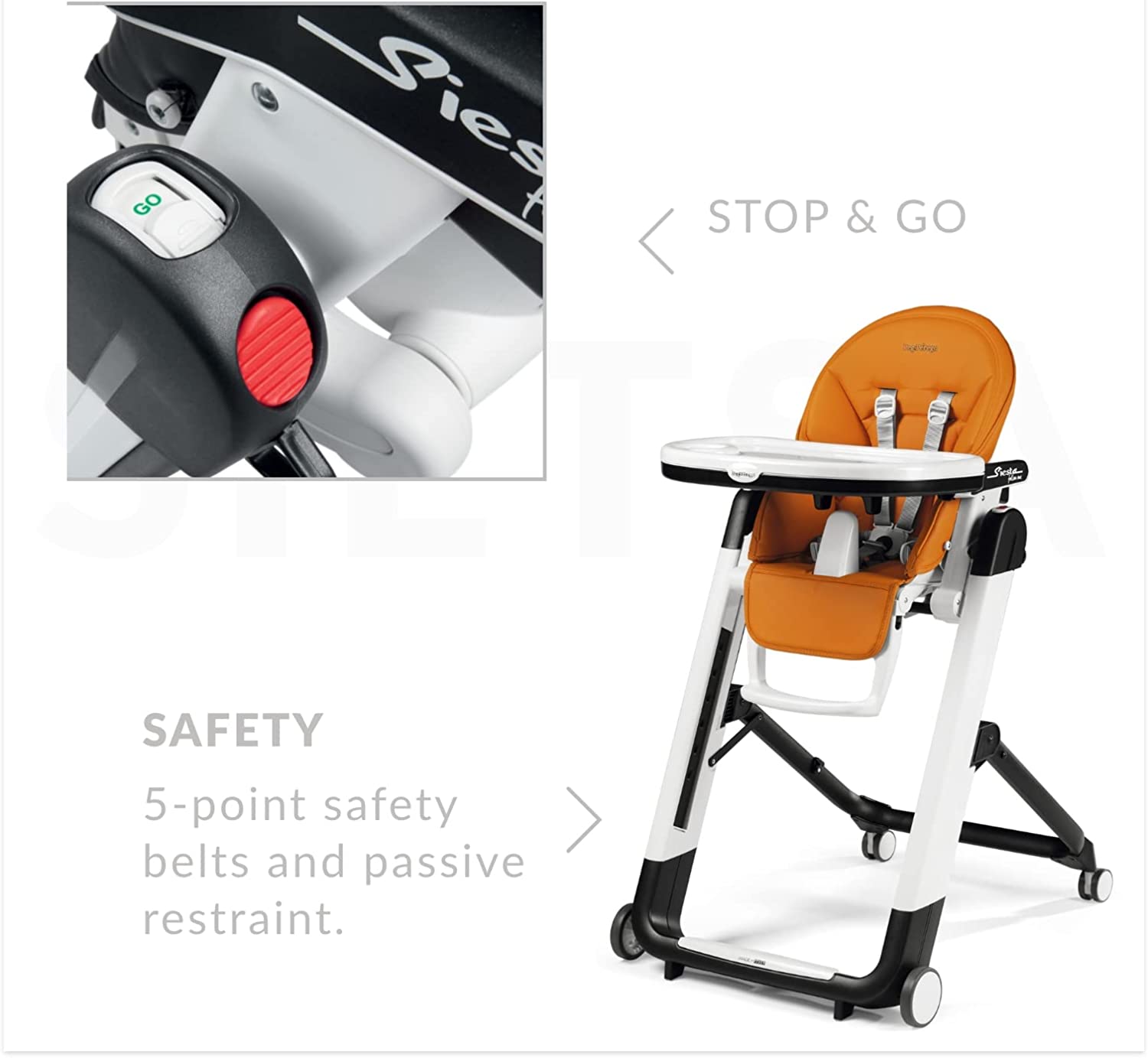 peg perego siesta palette grey Peg Perego Siesta High Chair